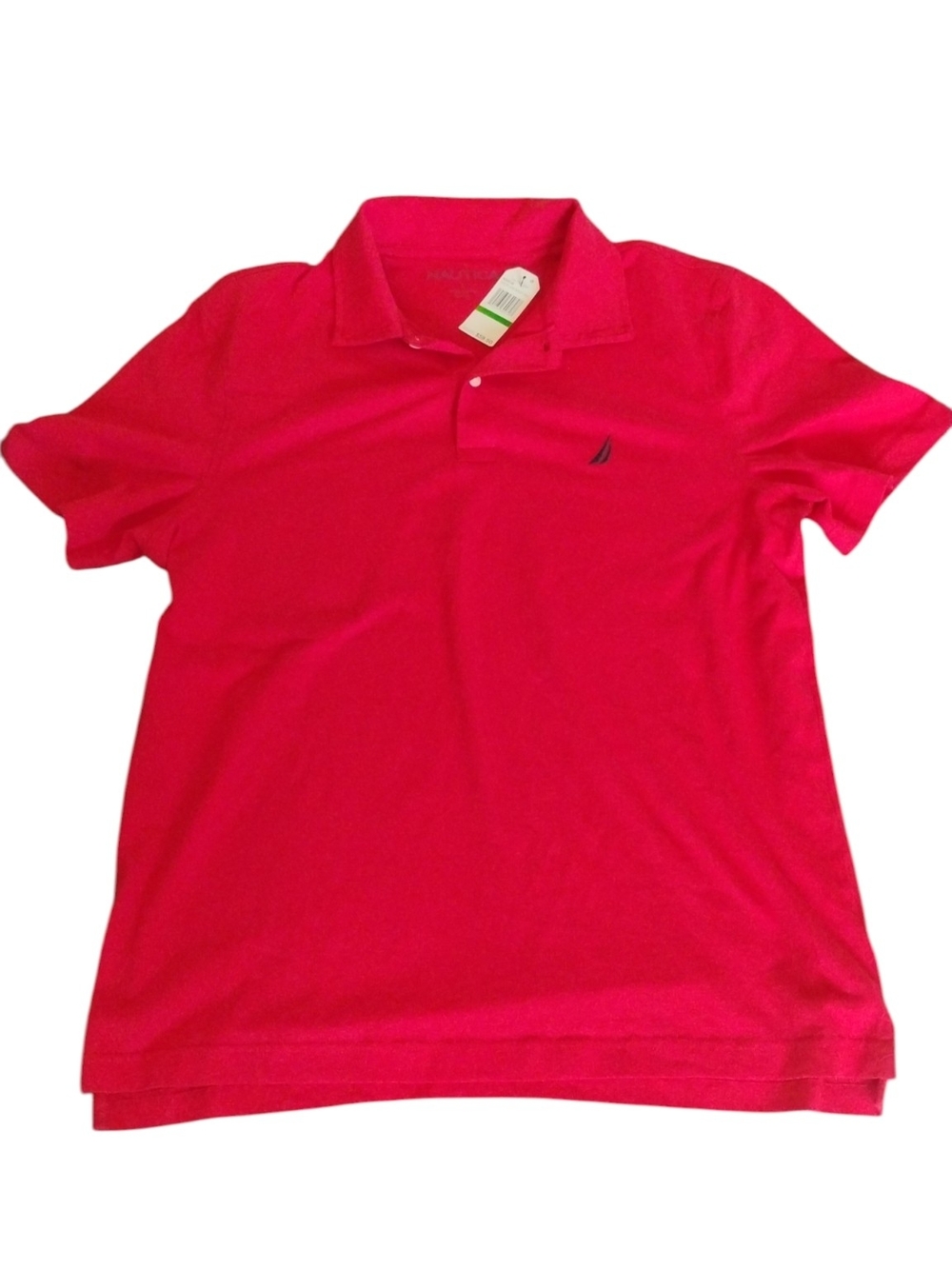 Nautica Men's Polo Shirt in Red SZ L NWT